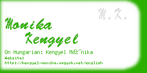 monika kengyel business card